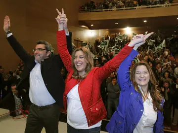 Susana Díaz en un mitin Susana Díaz en un mitin