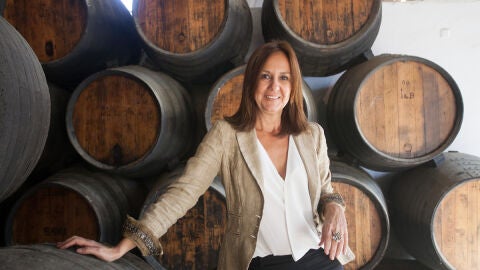 Mar&iacute;a Due&ntilde;as en las bodegas Gonz&aacute;lez Byass