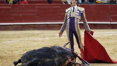 Oreja para Talavante que triunfa contra el viento helado en Valencia
