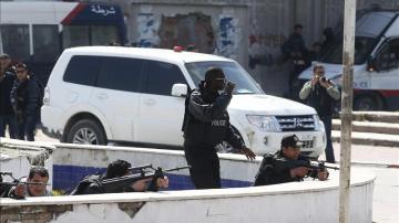 Dispositivo policial tras el atentado de Túnez