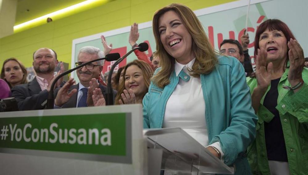 La presidenta andaluza y candidata socialista a la presidencia de la Junta, Susana Díaz