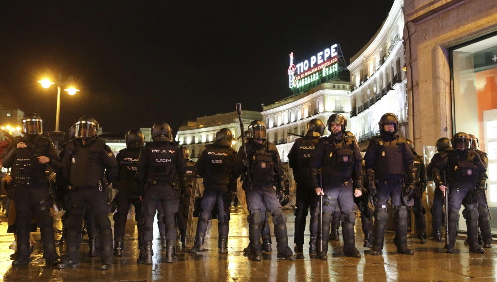 Policía en la Puerta del Sol
