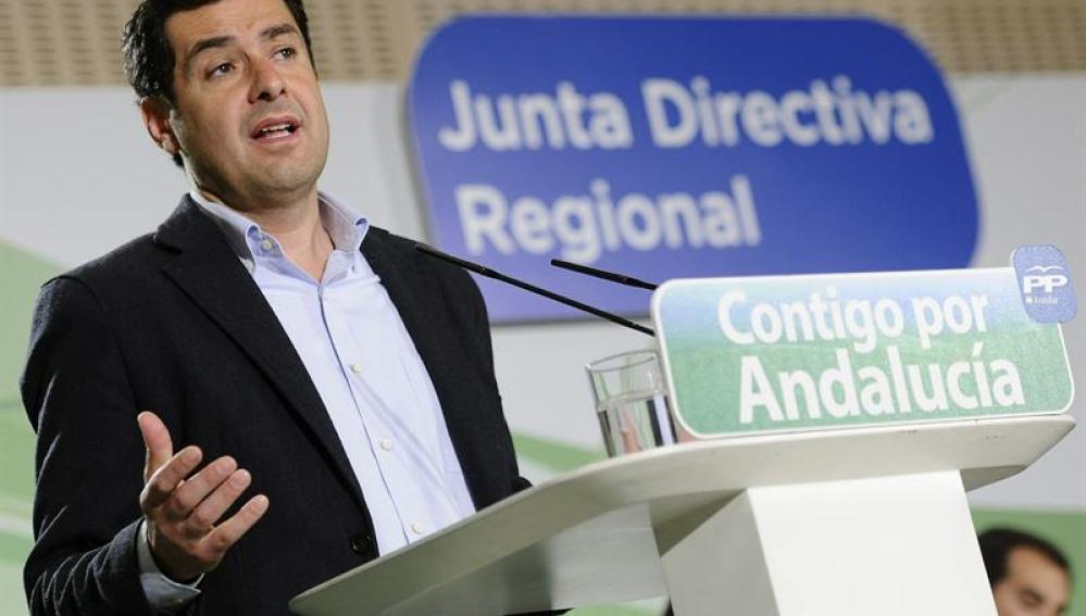 El presidente del PP de Andalucía, Juanma Moreno