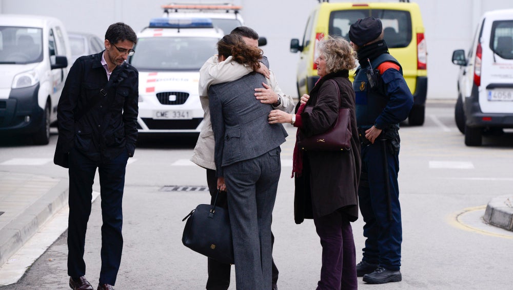 Familiares de los fallecidos en el avión de Germanwings
