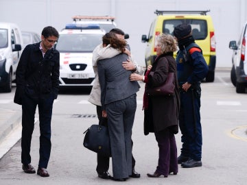 Familiares de los fallecidos en el avión de Germanwings Familiares de los fallecidos en el avión de Germanwings