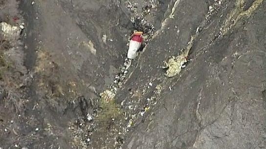 Zona del accidente del avi&oacute;n de Germanwings