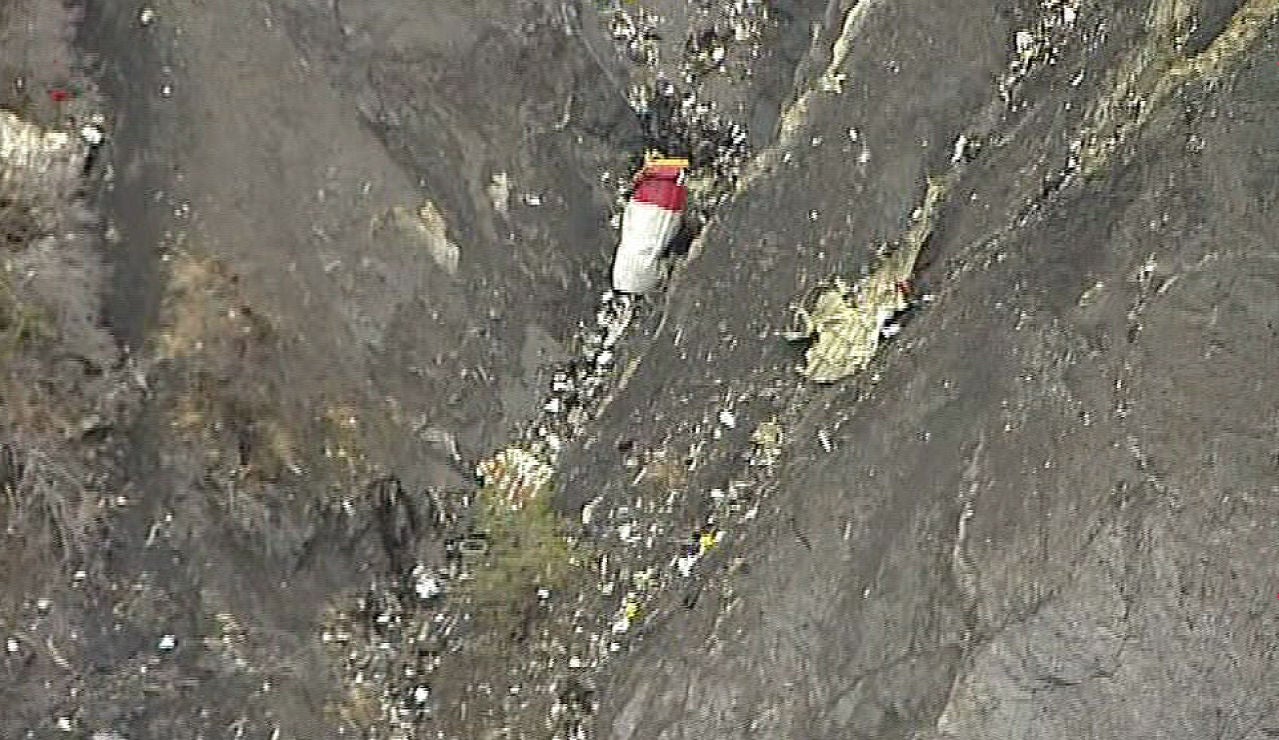Zona del accidente del avi&oacute;n de Germanwings