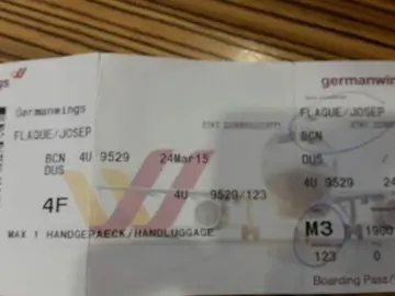 Billete de un pasajero que no cogió el vuelo Billete de un pasajero que no cogió el vuelo
