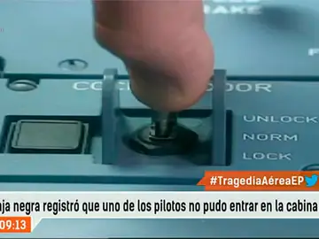 Botón para permitir o bloquear la apertura de la puerta de cabina de un avión Botón para permitir o bloquear la apertura de la puerta de cabina de un avión