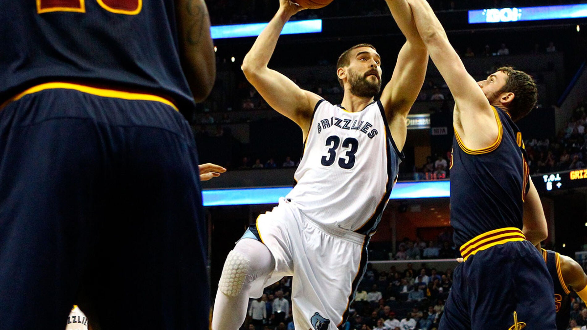 Marc Gasol, en acci&oacute;n ante Cleveland