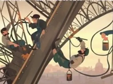 Doodle de Google en homenaje a la Torre Eiffel. Doodle de Google en homenaje a la Torre Eiffel.