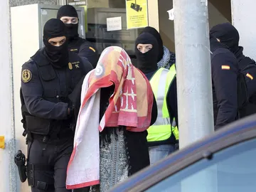 La mujer detenida en Badalona La mujer detenida en Badalona