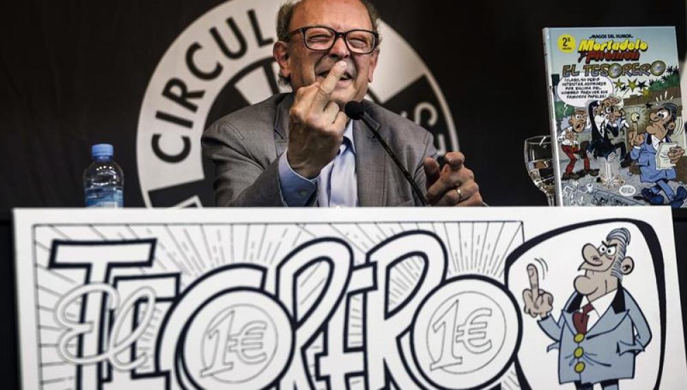 Francisco Ibáñez presenta su número 200 de Mortadelo y Filemón, 'El tesorero'