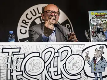 Francisco Ibáñez presenta su número 200 de Mortadelo y Filemón, 'El tesorero' Francisco Ibáñez presenta su número 200 de Mortadelo y Filemón, 'El tesorero'