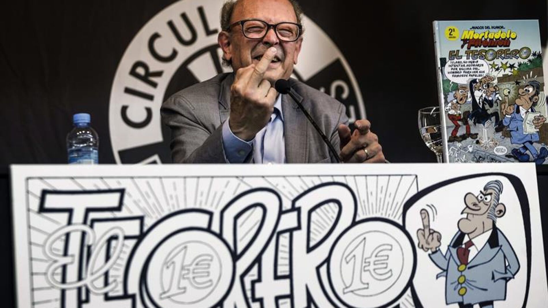 Francisco Ib&aacute;&ntilde;ez presenta su n&uacute;mero 200 de Mortadelo y Filem&oacute;n, 'El tesorero'