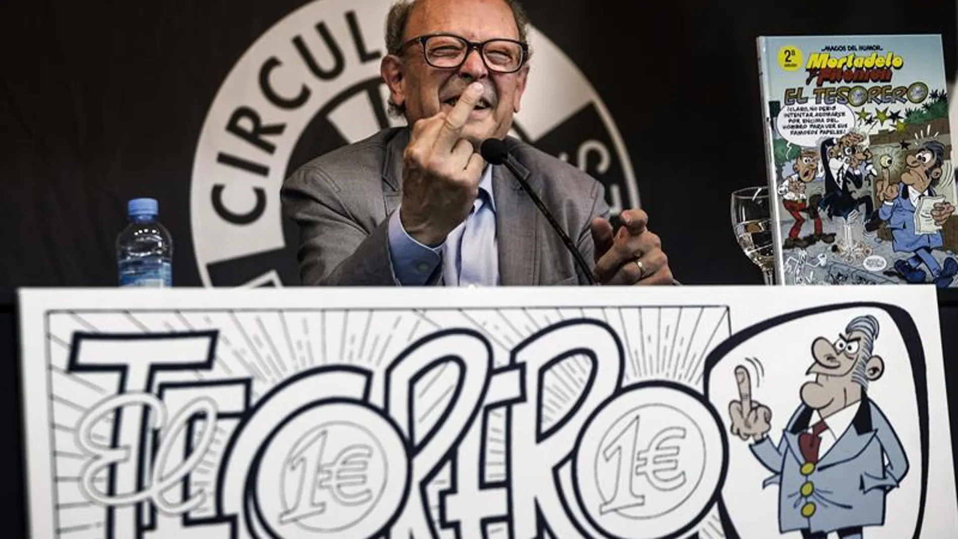 Francisco Ibáñez presenta su número 200 de Mortadelo y Filemón, 'El tesorero' Francisco Ibáñez presenta su número 200 de Mortadelo y Filemón, 'El tesorero'