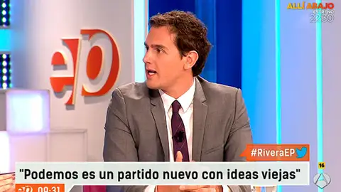Albert Rivera, en Espejo Público Albert Rivera, en Espejo Público