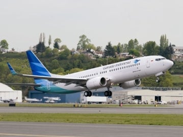 Avión de la compañía indonesia Garuda