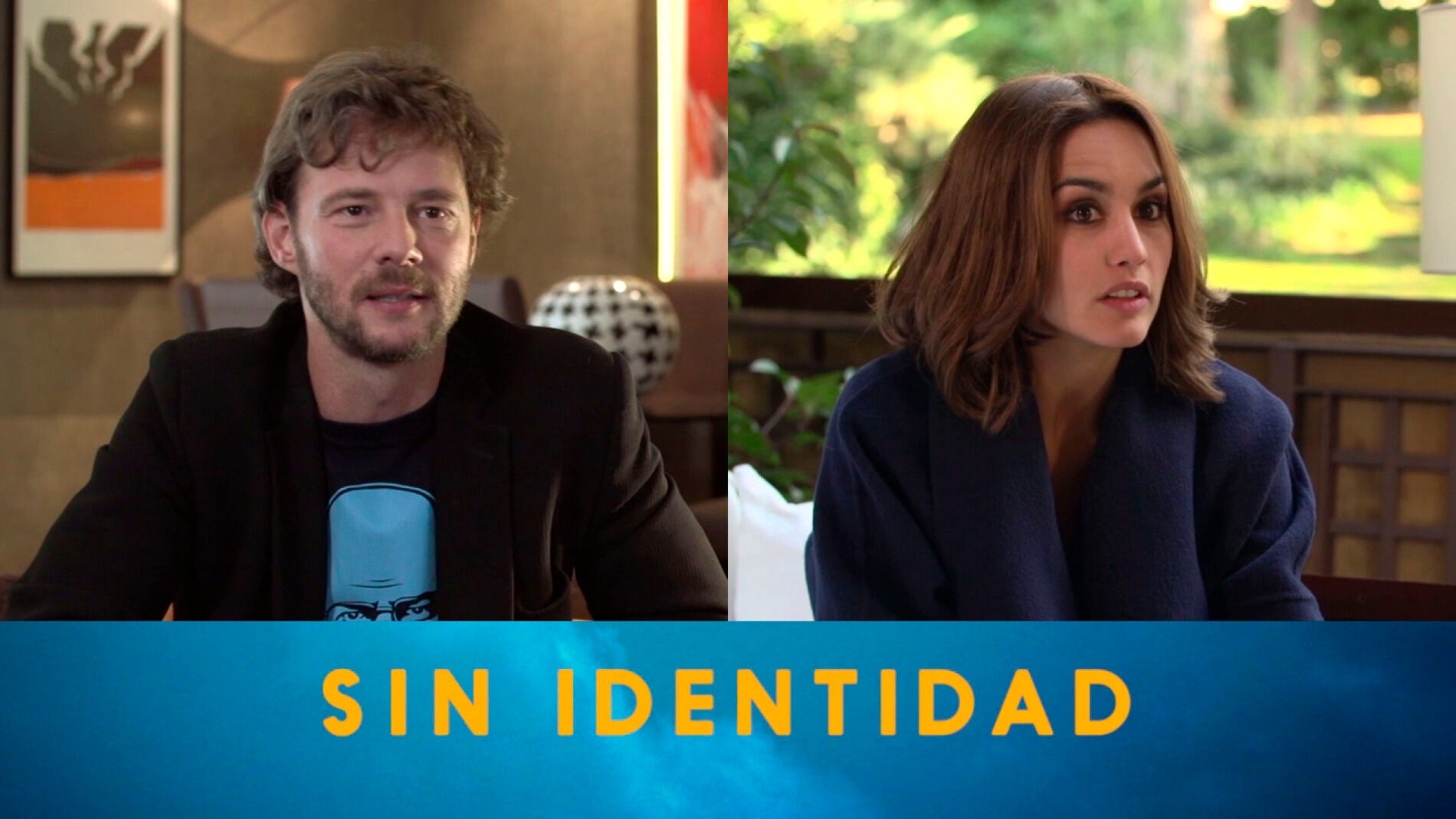Eloy Azor&iacute;n y Megan Montaner
