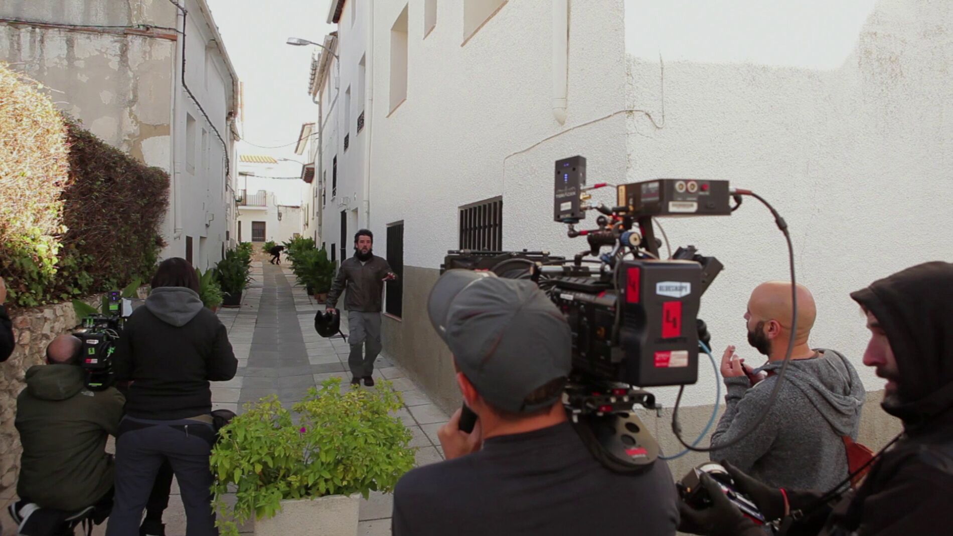 Grabando en el pueblo de Curro en 'Sin Identidad'