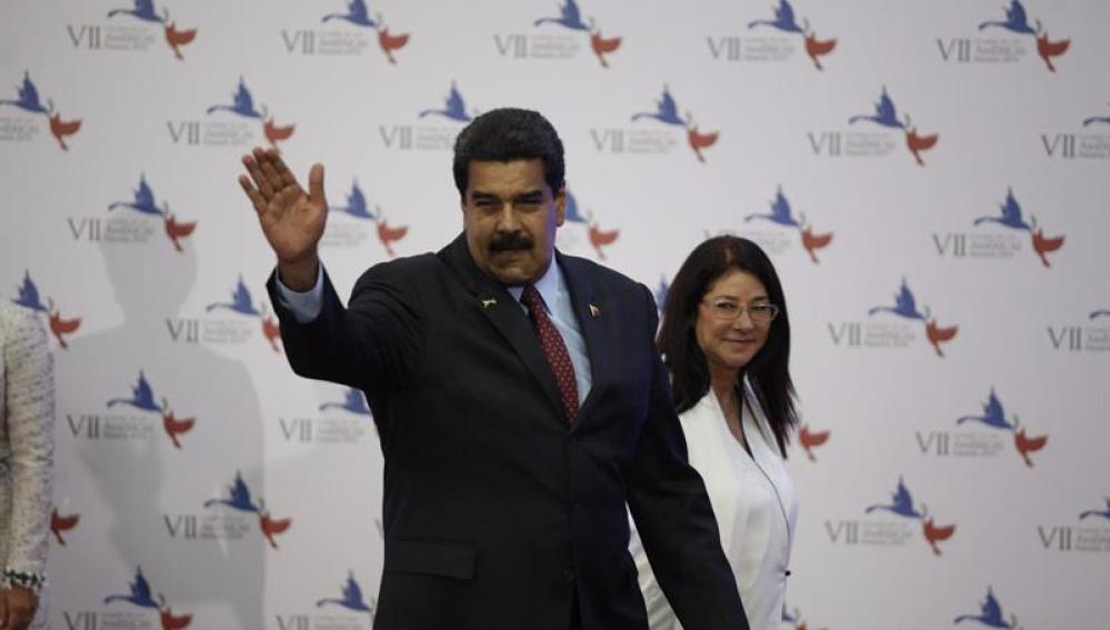 Nicolás Maduro, a su llegada a la Cumbre de las Américas