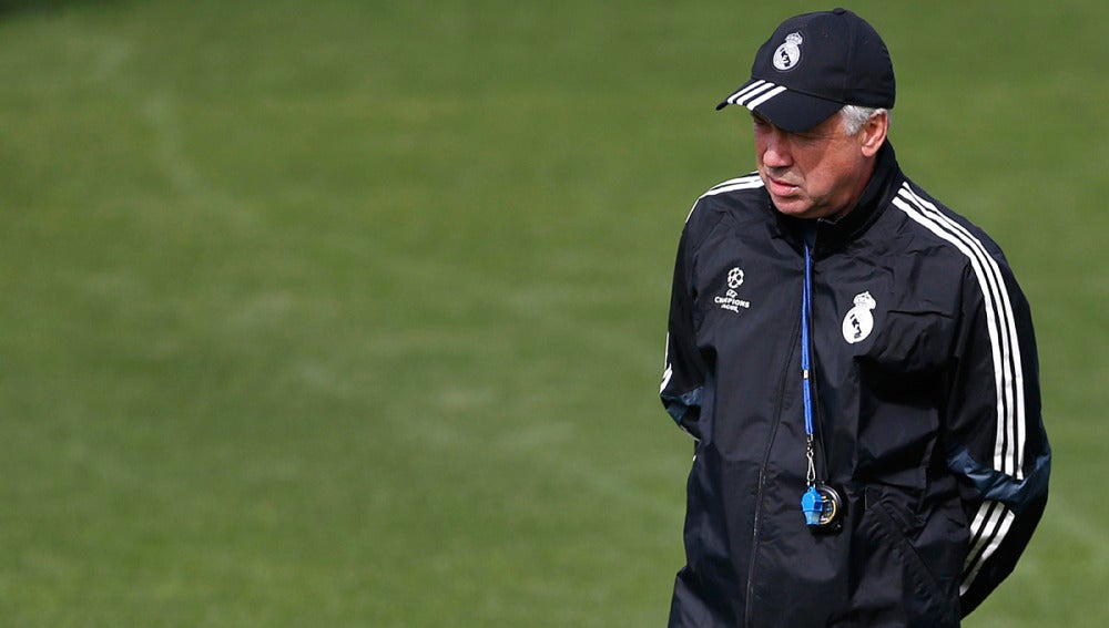 Carlo Ancelotti, en Valdebebas