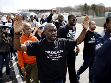 Arranca una marcha de Nueva York a Washington contra la brutalidad policial