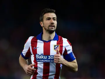 Gabi, en un partido del Atlético de Madrid Gabi, en un partido del Atlético de Madrid