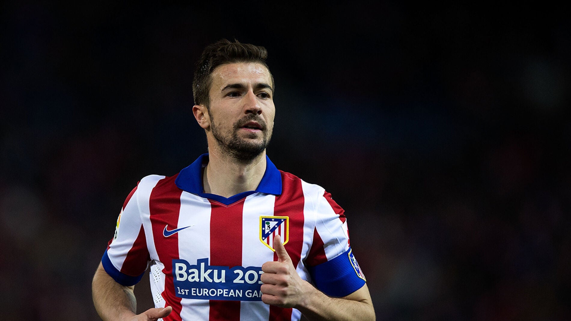 Gabi, en un partido del Atl&eacute;tico de Madrid