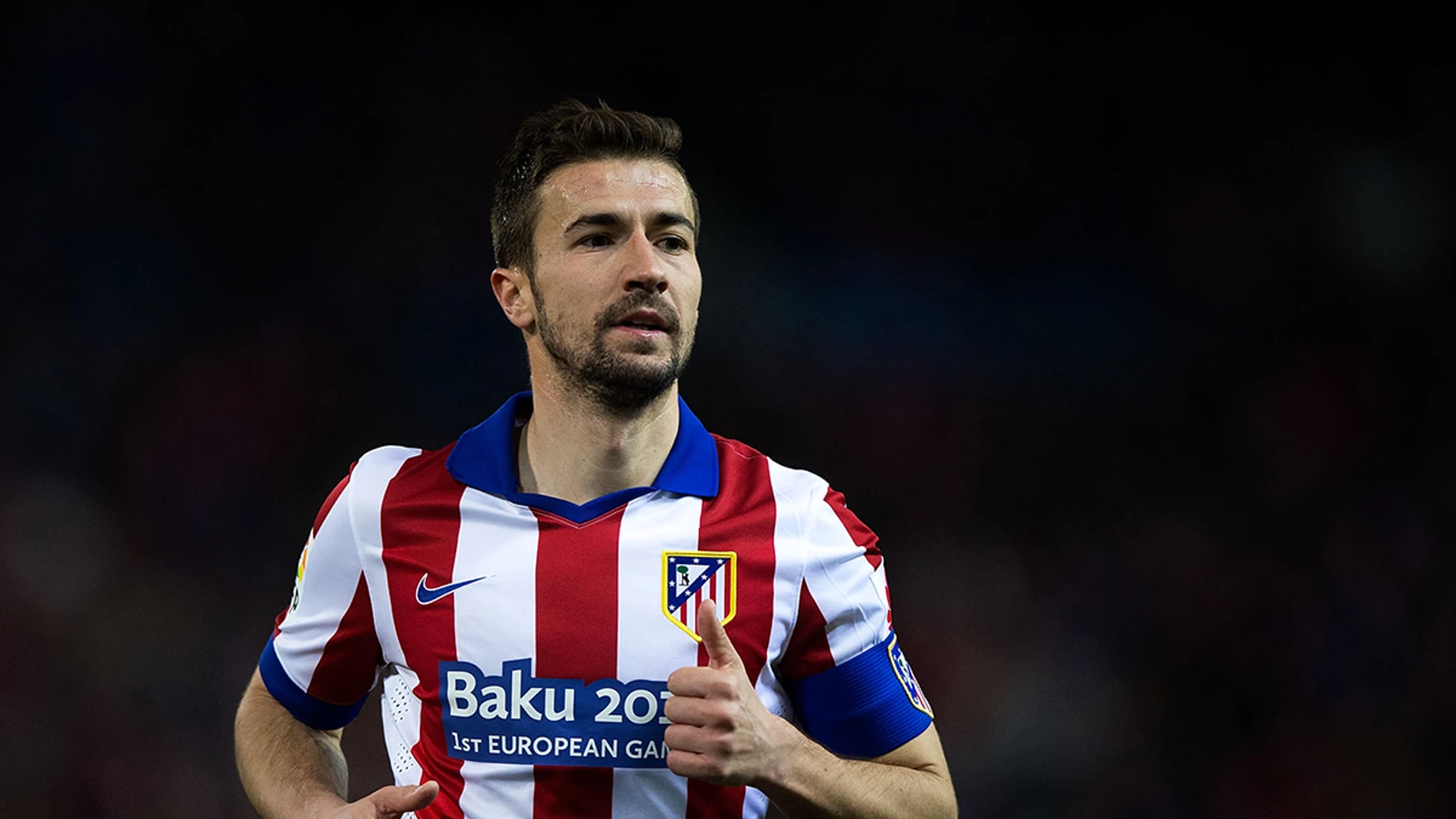 Gabi, en un partido del Atlético de Madrid Gabi, en un partido del Atlético de Madrid
