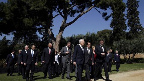 Rajoy conversa en Barcelona con el ministro de Exteriores marroqu&iacute;