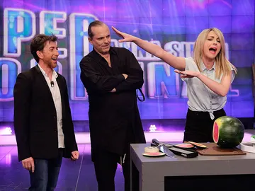Anna Simon, Miguel Bosé y Pablo Motos en El Hormiguero 3.0 Anna Simon, Miguel Bosé y Pablo Motos en El Hormiguero 3.0