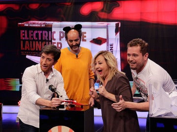 Carmen Machi, Iván Telefunken, El Monaguillo y Pablo Motos en El Hormiguero 3.0