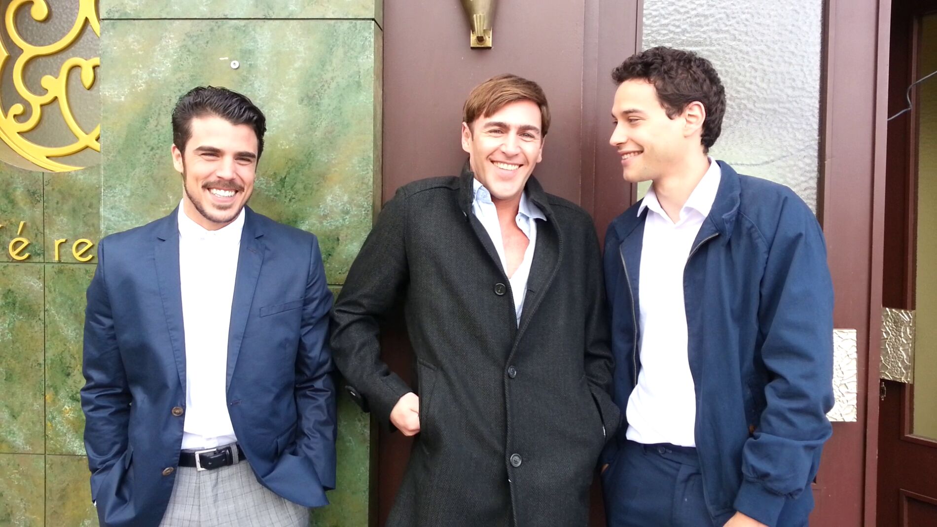 Javier Hern&aacute;ndez (Jorge), Fernando Vaquero (Juan), y &Aacute;lex Mart&iacute;nez (Am&eacute;rico)