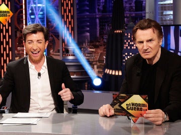 Liam Neeson y Pablo Motos en El Hormiguero 3.0