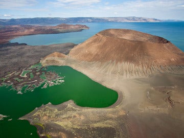 Imagen del lago Turkana donde se encontraron los restos
