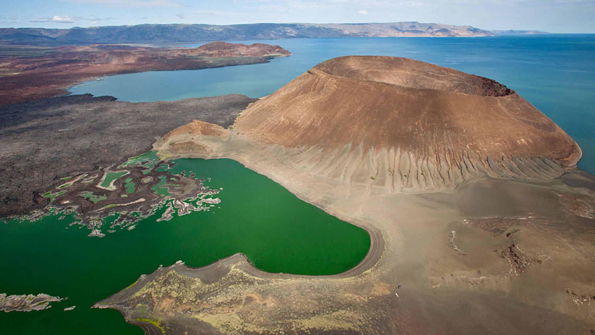 Imagen del lago Turkana donde se encontraron los restos