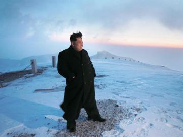 Kim Jong-un escala el Monte Paekdu