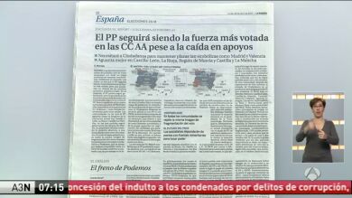 El PP se mantendría como fuerza más votada tras las elecciones autonómicas