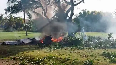 Accidente de avioneta en la República Dominicana Accidente de avioneta en la República Dominicana