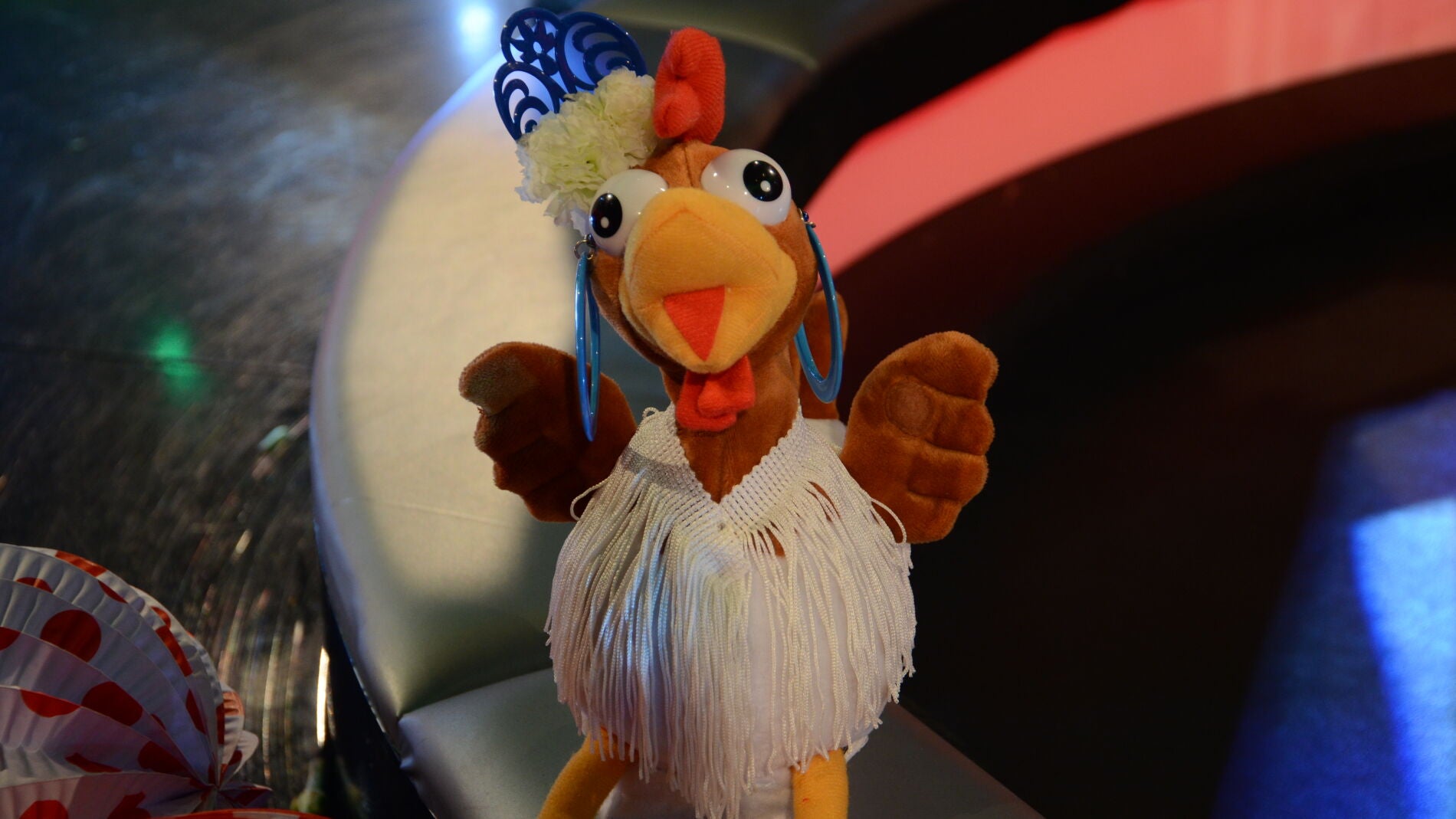 La gallina de Ahora Caigo en la feria de abril