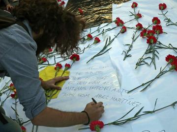 Rosas rojas en Barcelona