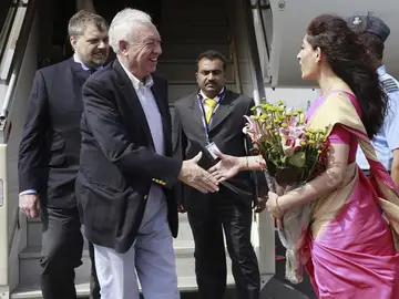 El titular de Exteriores, José Manuel García-Margallo, durante su visita a la India El titular de Exteriores, José Manuel García-Margallo, durante su visita a la India