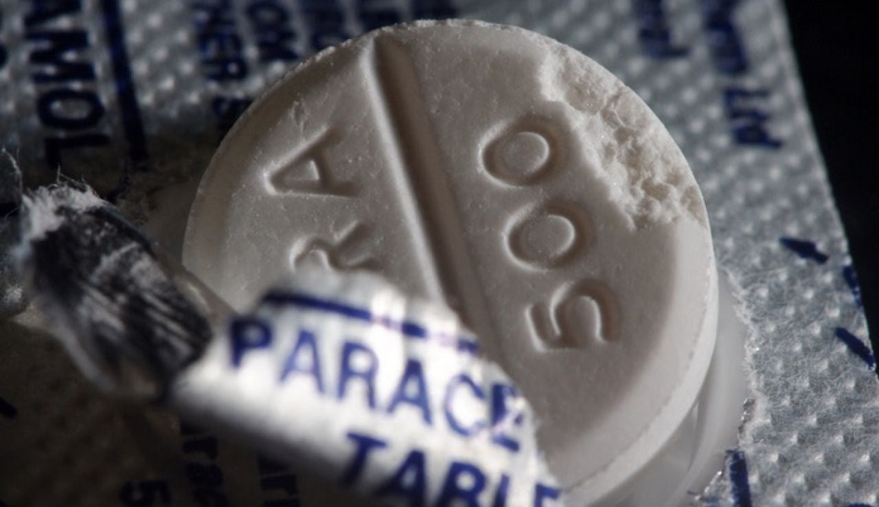 Una pastilla de paracetamol