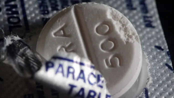 Una pastilla de paracetamol Una pastilla de paracetamol