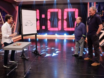 El dibujo express de Bertín Osborne y Arévalo en El Hormiguero 3.0