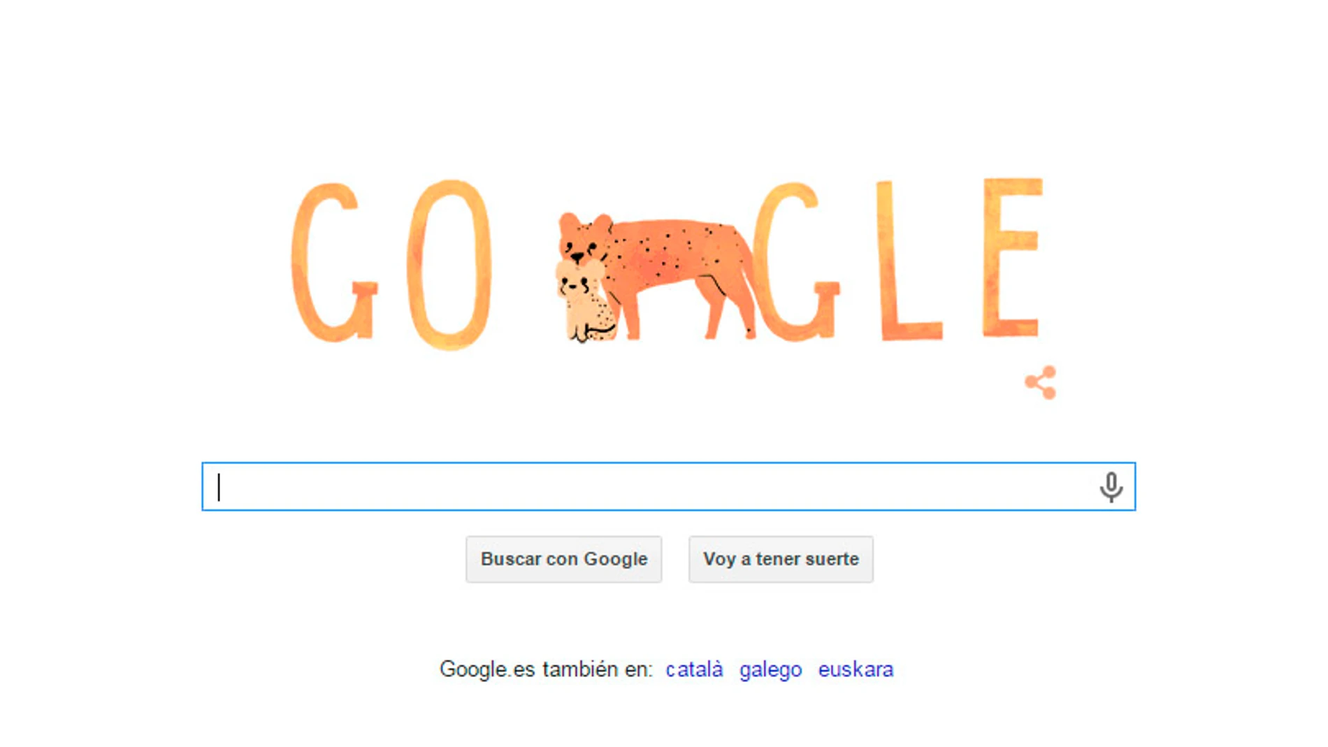 Doodle especial de Google con motivo del Día de la madre. Doodle especial de Google con motivo del Día de la madre.