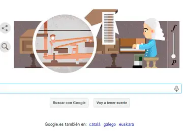 Doodle de Google que homenajea a Bartolomeo Cristofori Doodle de Google que homenajea a Bartolomeo Cristofori