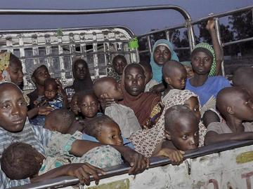 Mujeres y niñas liberadas de Boko Haram