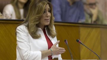Susana Díaz en el Parlamento de Andalucía
